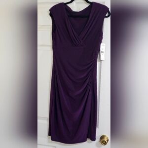 NWT Ralph Lauren LRL Dress Dark Purple Cocktail Dress